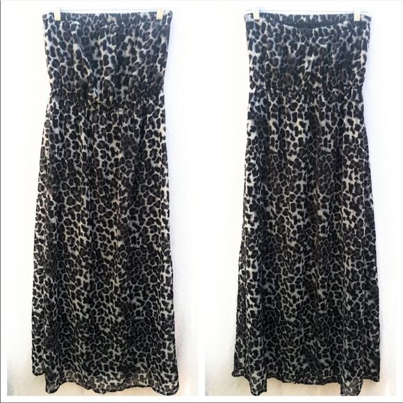 Forever 21 Strapless Animal‎ Print Dress - Picture 2 of 9